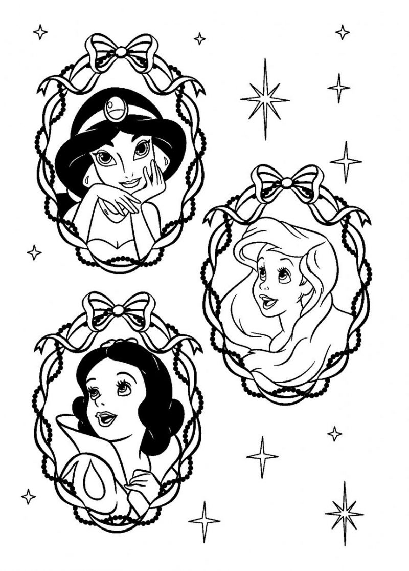 Dibujos de Princesas Disney para colorear e imprimir gratis