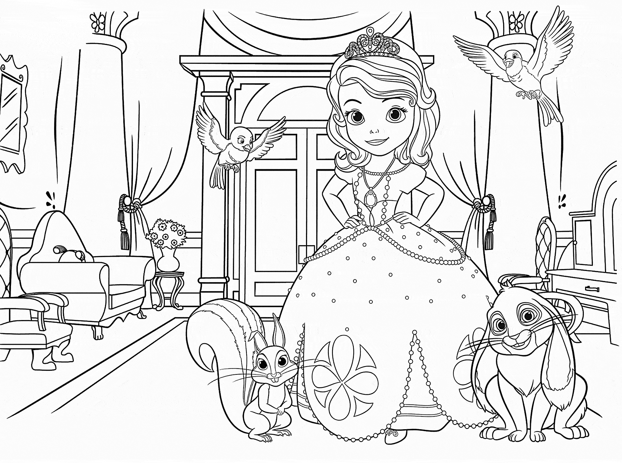 Dibujos De La Princesa Sofia Para Colorear Dibujos Disney