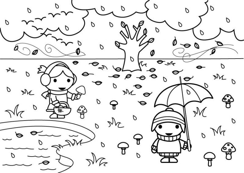Dibujos de Otoño para colorear e imprimir gratis