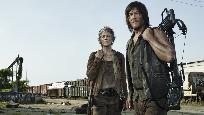 Melissa McBride as Carol Peletier and Norman Reedus as Daryl Dixon - The Walking Dead _ Season 5, Gallery - Photo Credit: Frank Ockenfels 3/AMC