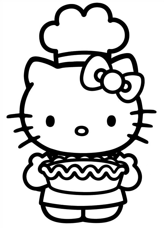 18 Dibujos o imágenes de Hello Kitty para colorear