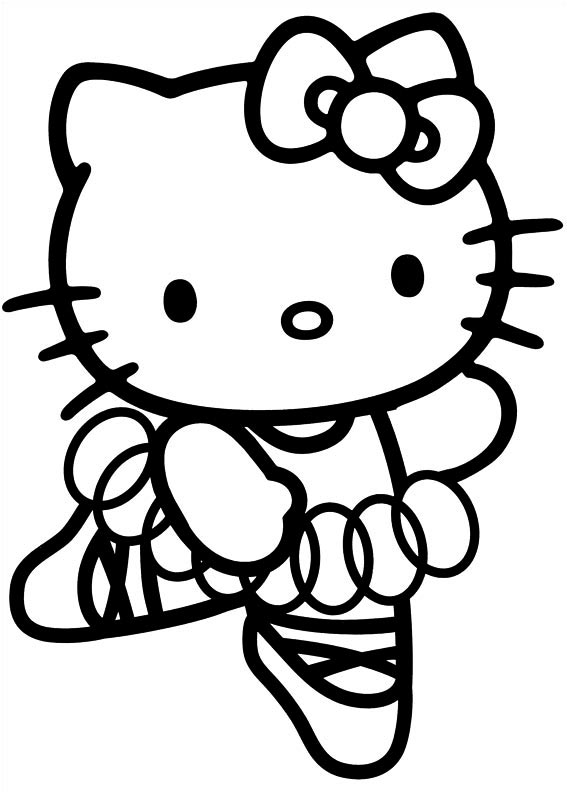 18 Dibujos o imágenes de Hello Kitty para colorear