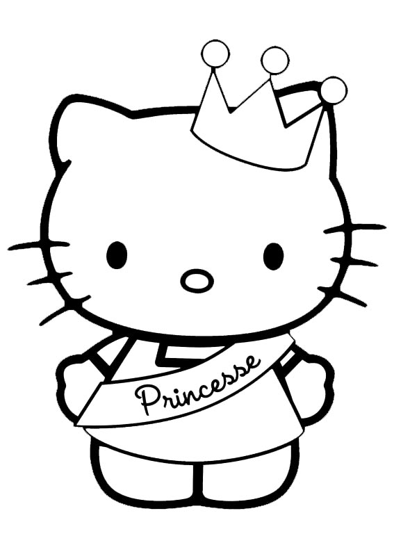 Dibujos Para Colorear Hello Kitty Princesa Dibujos Para Colorear De