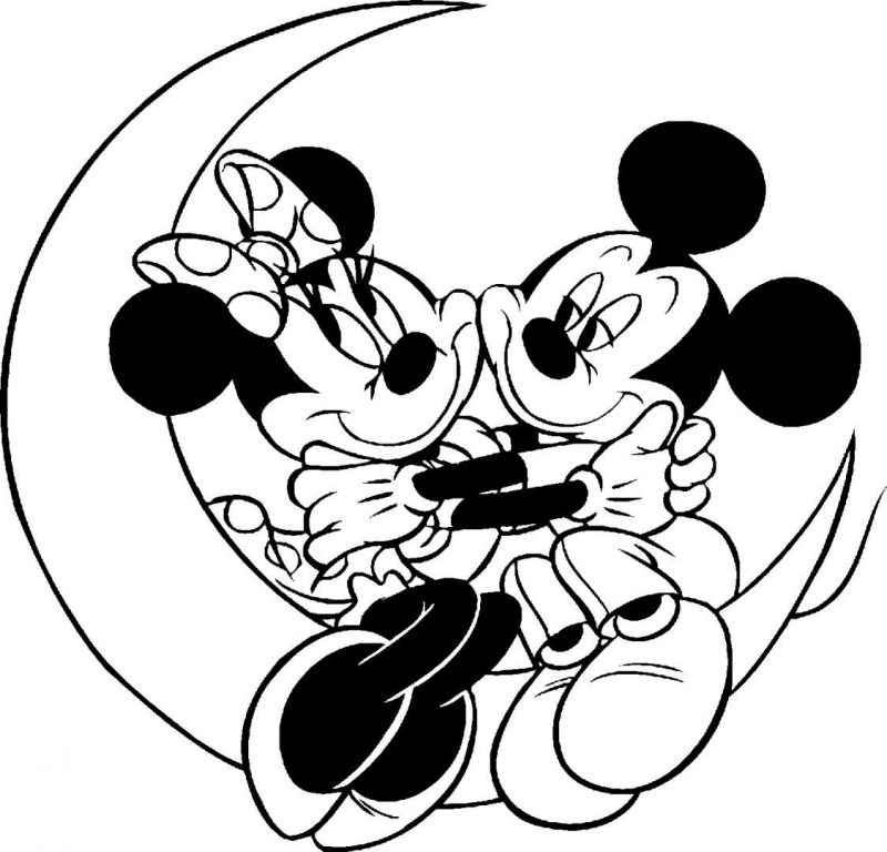 Imágenes Disney Mickey Mouse y Minnie Mouse para colorar