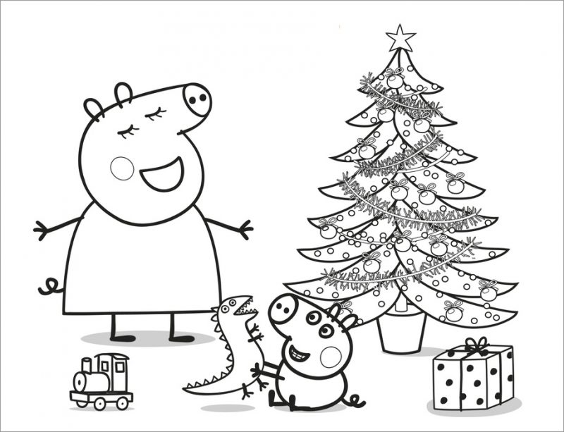 04-dibujo-para-colorear-de-peppa-pig-navidad