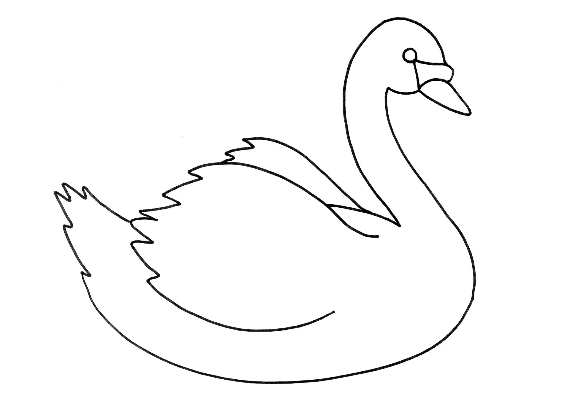 Распечатать картинку лебедь. Лебедь раскраска. Лебедь рисунок. Лебедь рисунок для детей. Лебедь контур.