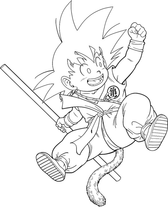 Dibujos para colorear de Dragon Ball Z y Super