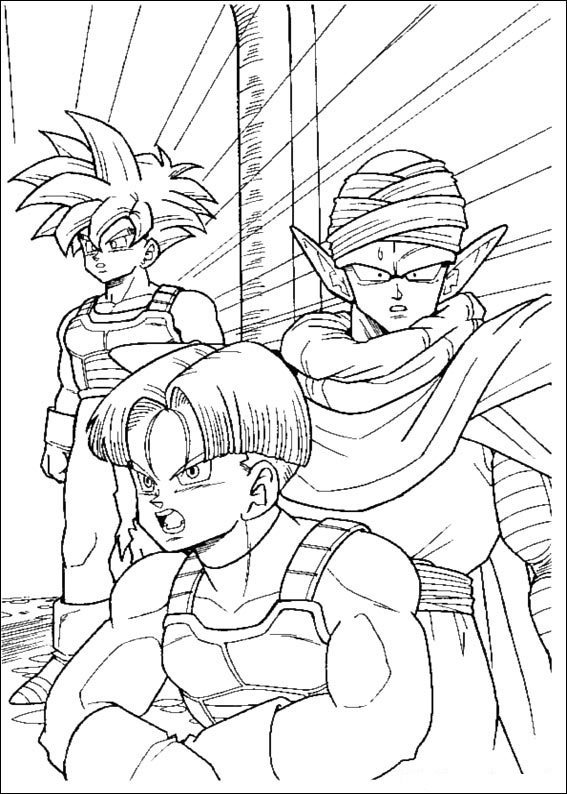 Dibujos para colorear de Dragon Ball Z