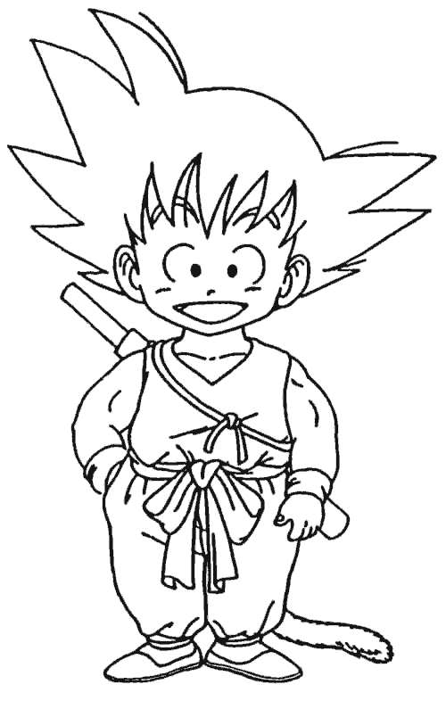 Dibujos para colorear de Dragon Ball Z y Super