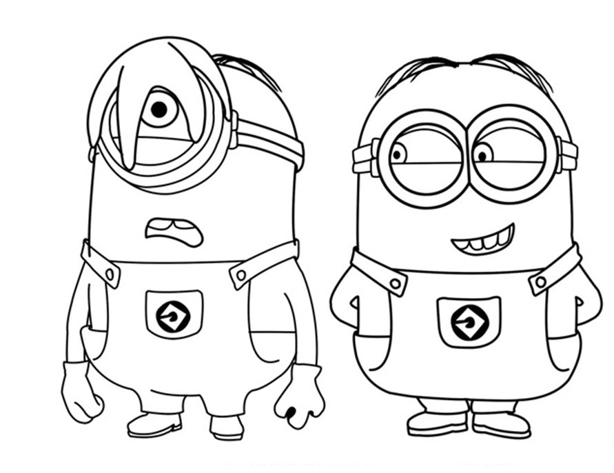 Dibujos para colorear de los Minions, pintar e imprimir