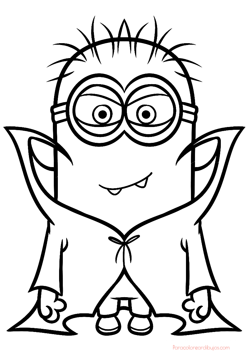 dibujos para colorear de los minions