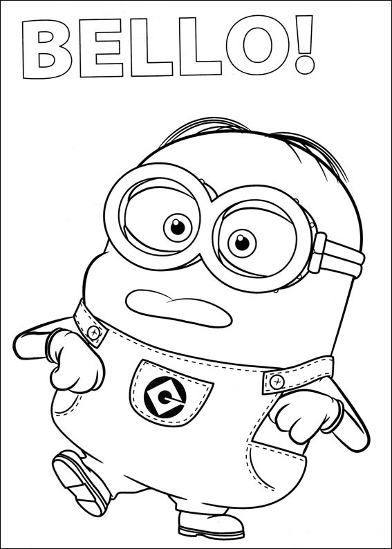 dibujos para colorear de los minions