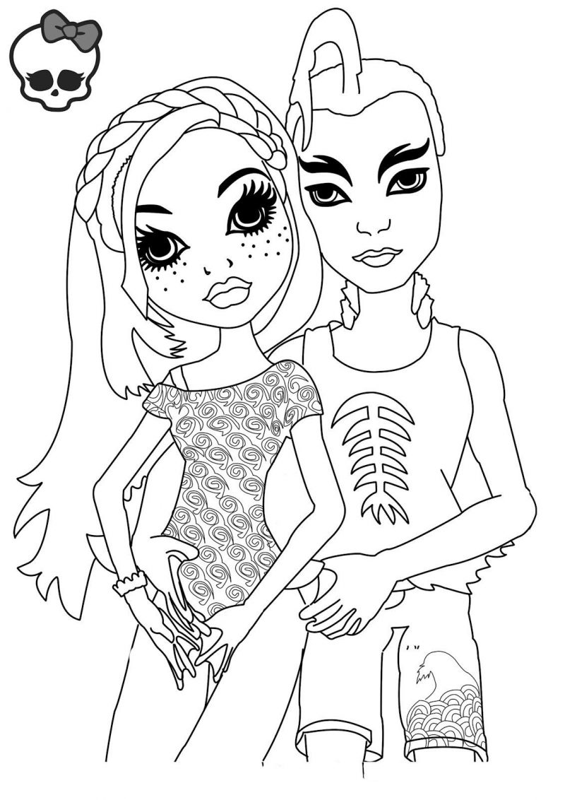 dibujos para colorear de monster high