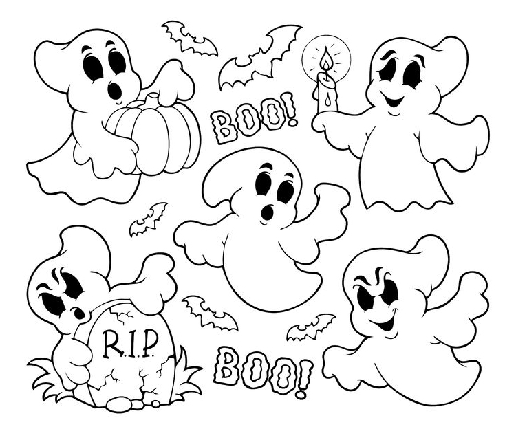 Dibujos de Halloween para colorear, imágenes halloween