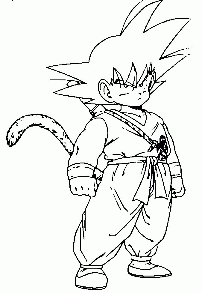 Dibujos para colorear de Goku