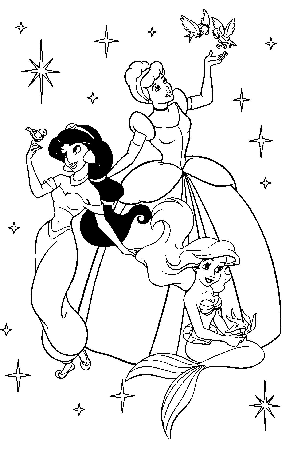 Dibujos De Princesas Disney Para Colorear E Imprimir Gratis 