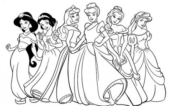 dibujos-princesas-disney-para-colorear-e-imprimir