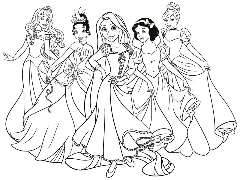 dibujos-princesas-disney-para-colorear-gratis