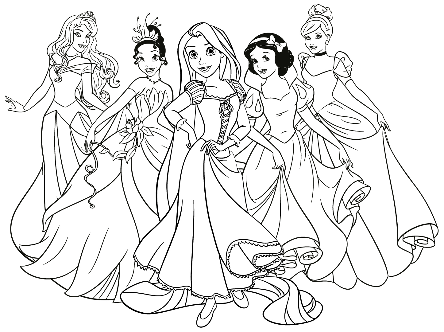 Dibujos De Princesas Disney Para Colorear E Imprimir Gratis