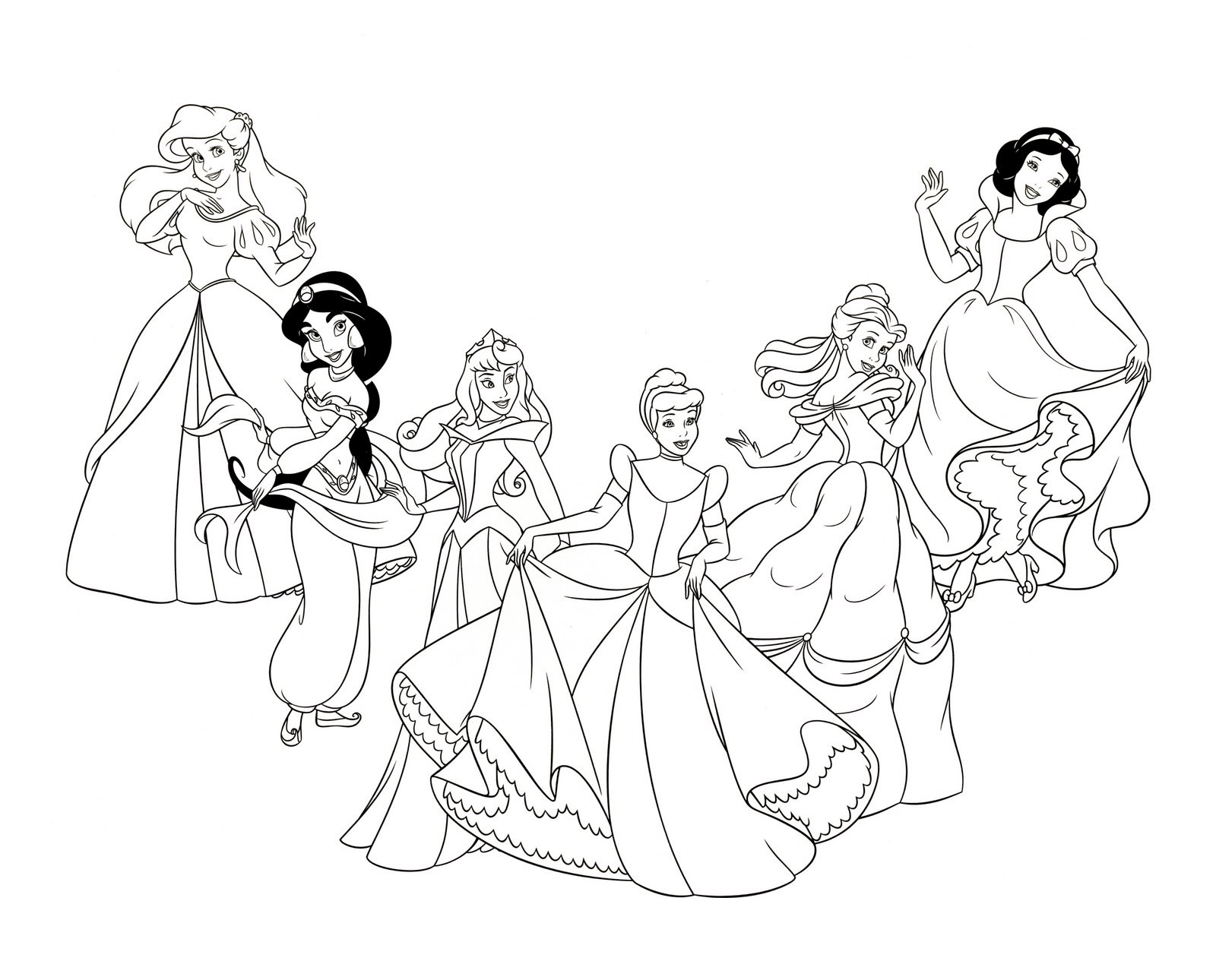 Dibujos De Princesas Para Colorear Imprimir Pdf Gratis En 2022 ...