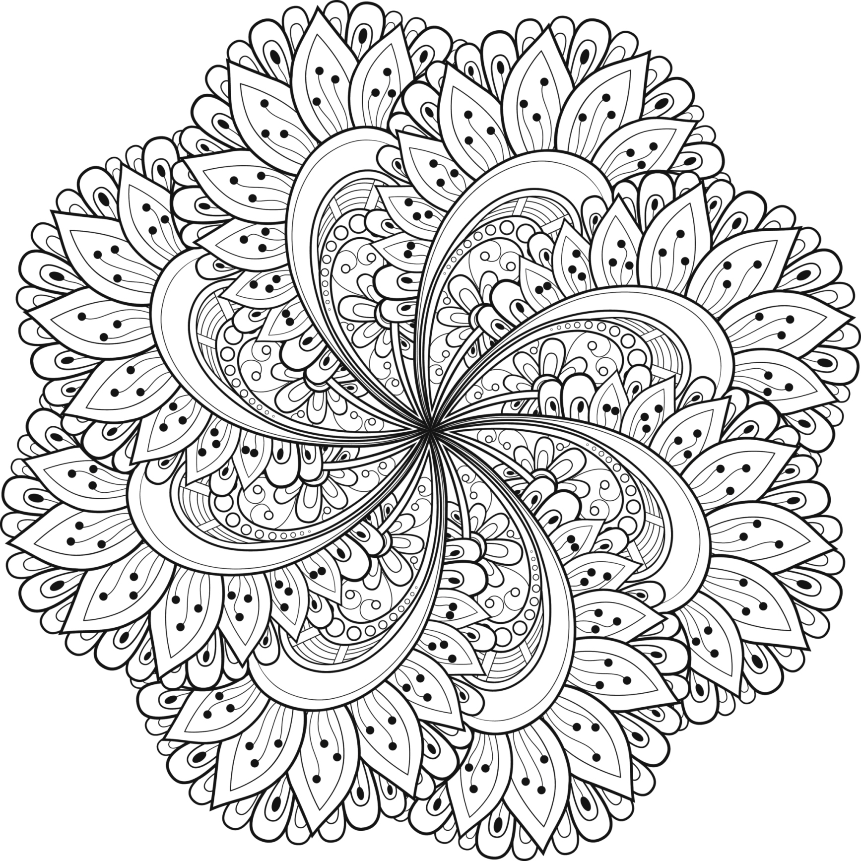 Mándalas para colorear, dibujos mandalas para imprimir