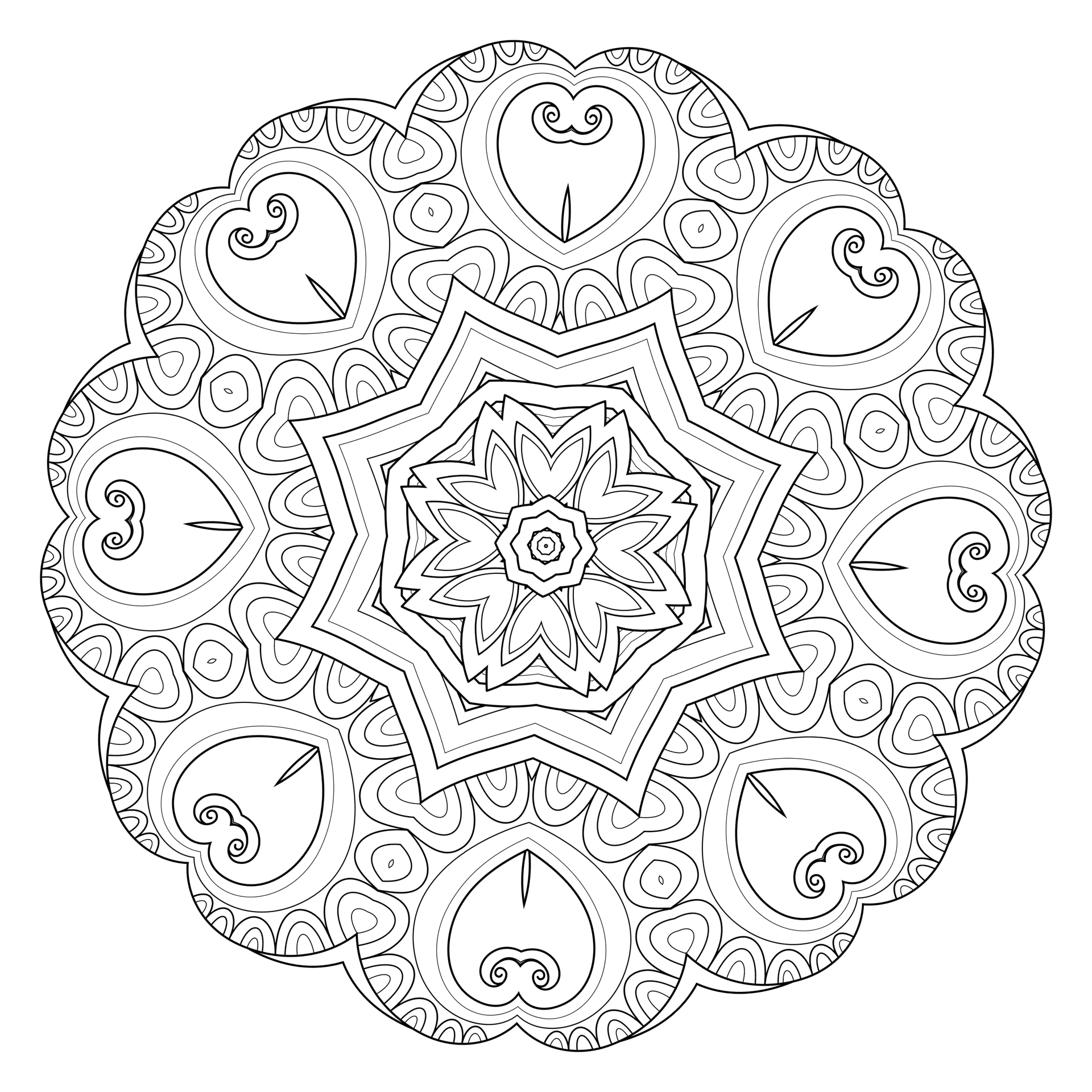 Mándalas para colorear, dibujos mandalas para imprimir