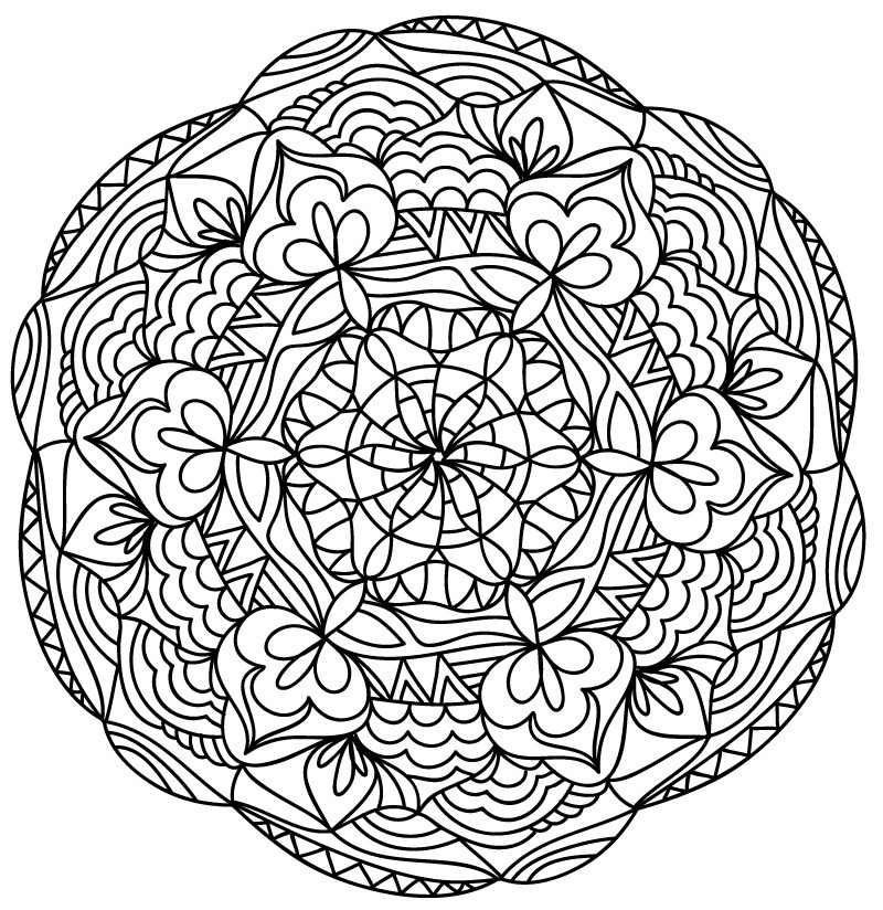 Mándalas para colorear, dibujos mandalas para imprimir