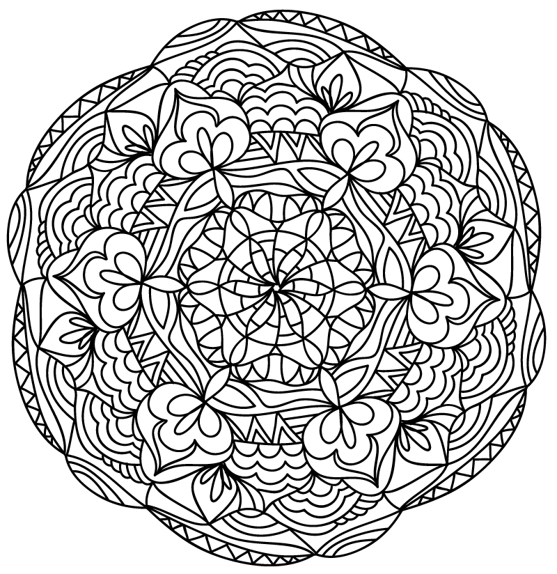 Mándalas para colorear, dibujos mandalas para imprimir