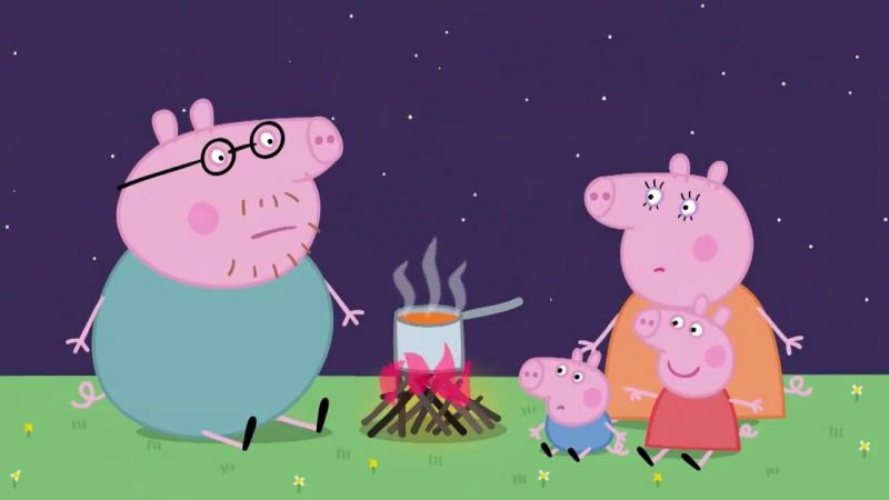 peppa-pig-de-acampada-con-su-familia-imagenes-gratis