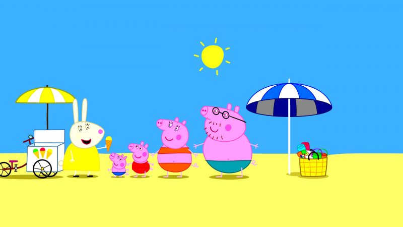 peppa-pig-playa-fondos-4k