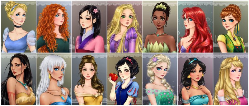 princesas-disney-anime