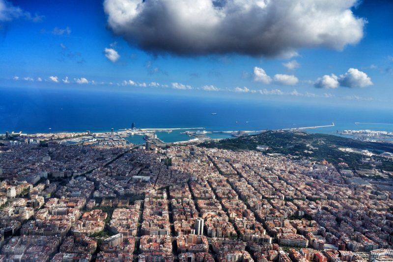 Barcelona, vista aérea de Barcelona