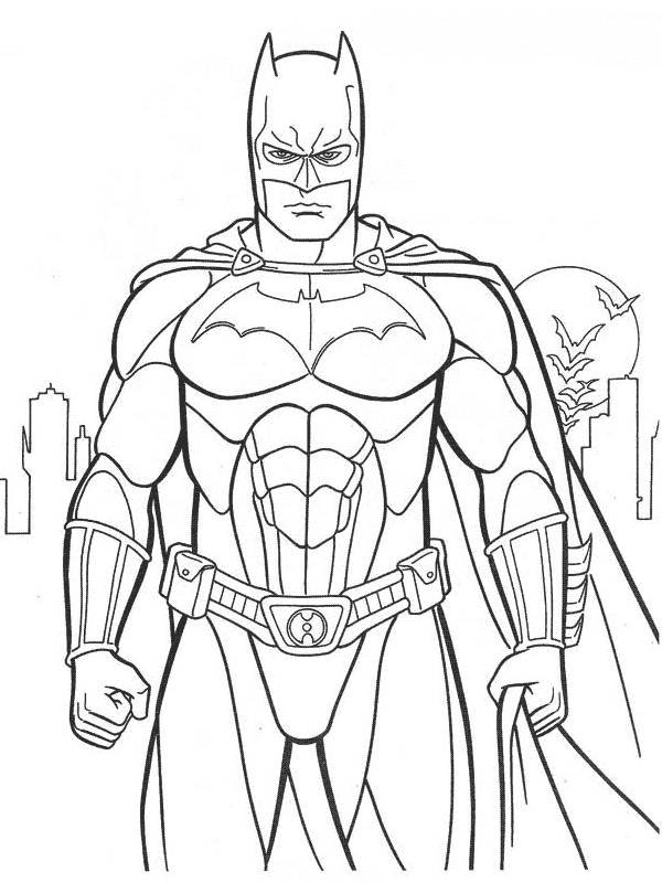 Descargar Dibujos de Batman para colorear e imprimir Gratis
