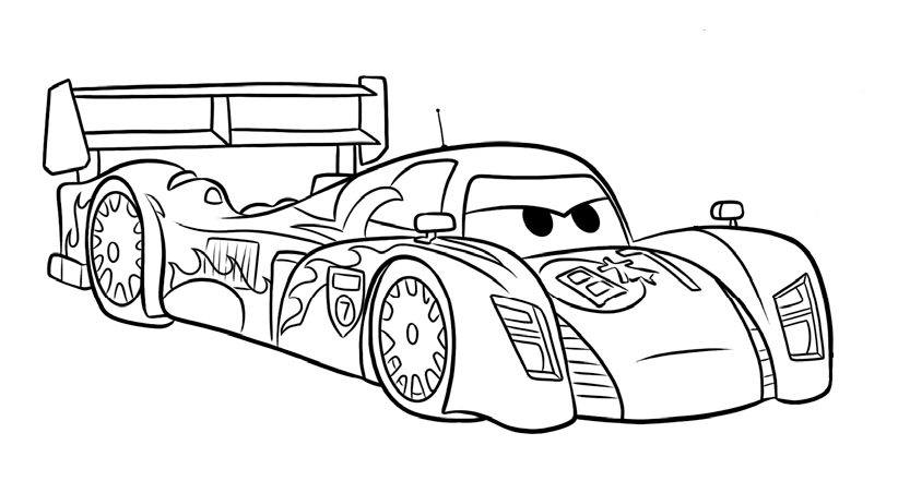 dibujos de cars para colorear