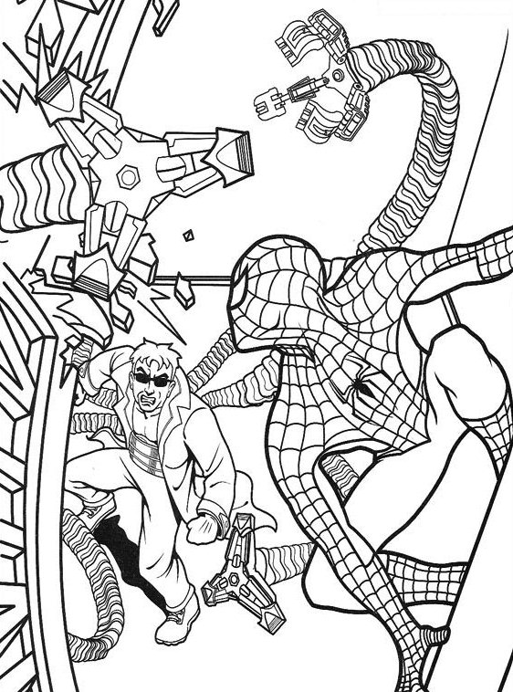 Dibujos de Spiderman para colorear 12