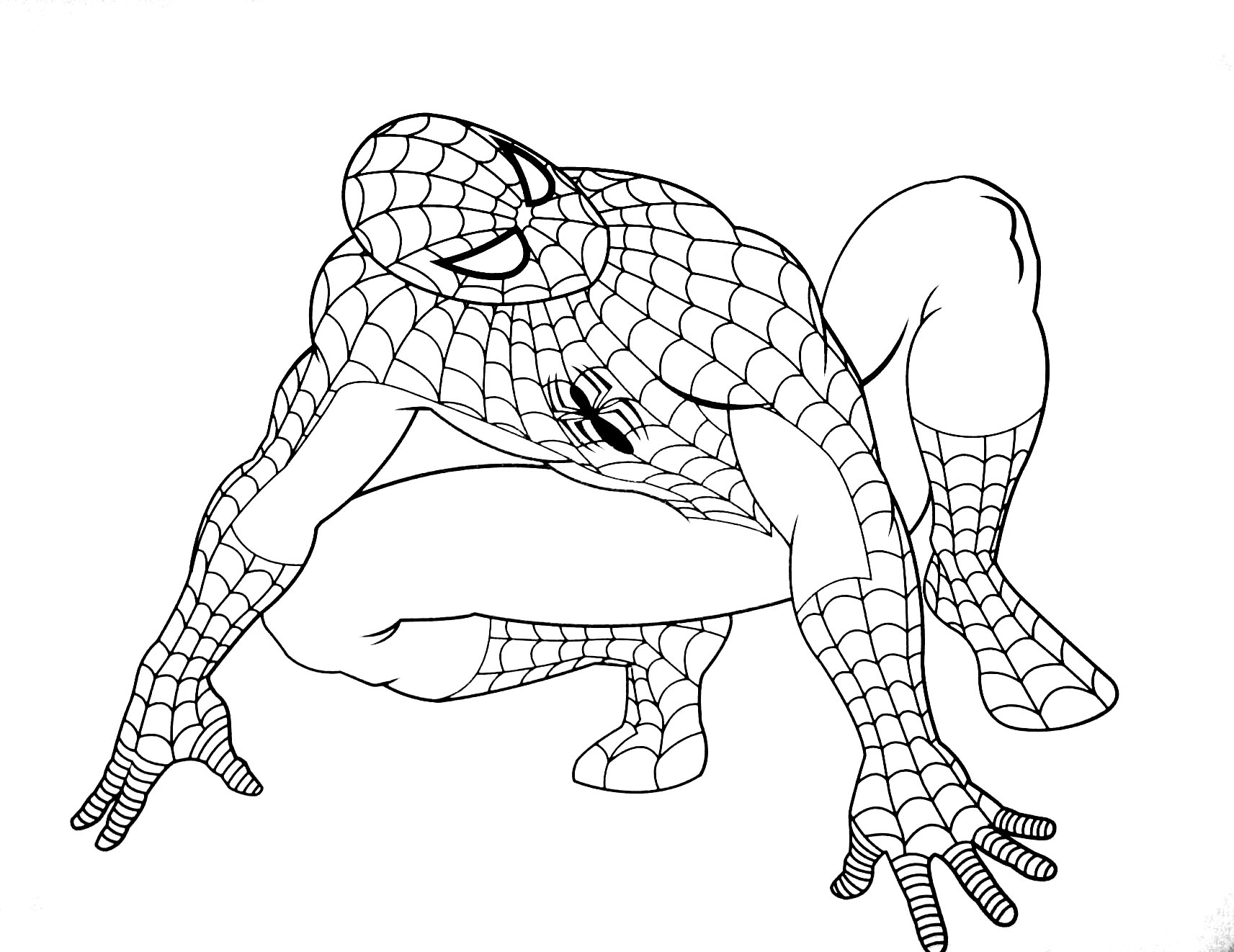 Dibujos para colorear de Spiderman. 