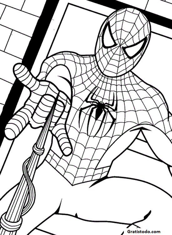 Dibujos de Spiderman para colorear 3