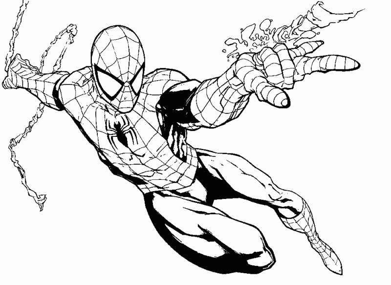 Dibujos de Spiderman para colorear 4
