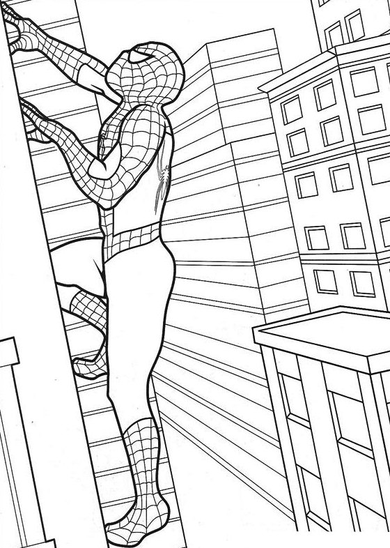 Dibujos de Spiderman para colorear 8