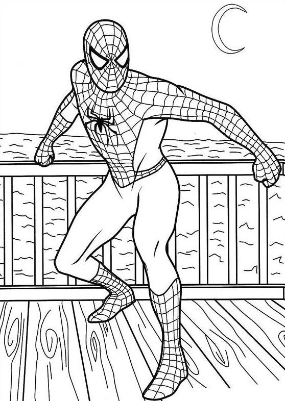 Dibujos de Spiderman para colorear 9