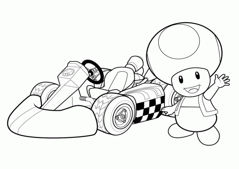 Kart Yoshi Coloring Kolorowanki Kolorowanka Timido Ausmalen Druku Drukowania Gegner Chicco Key 