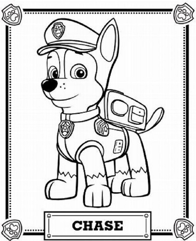 Dibujos de La Patrulla Canina para colorear, Paw Patrol