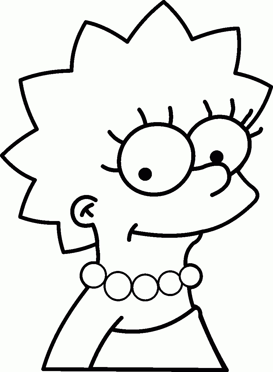 Dibujos para colorear de los Simpson, imágenes the Simpsons gratis.
