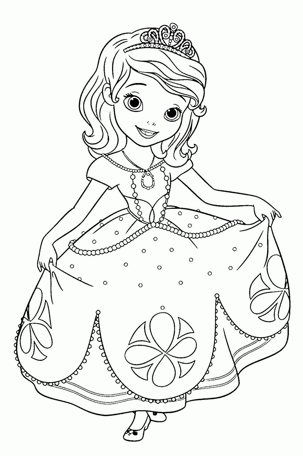 dibujos para colorear de la princesa sofia disney