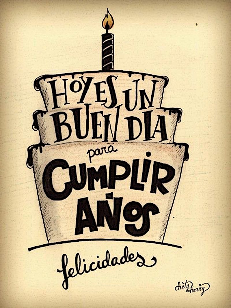 Feliz Cumpleaños Letra Bonita - Letras Del Feliz Cumpleaños Ilustración ...