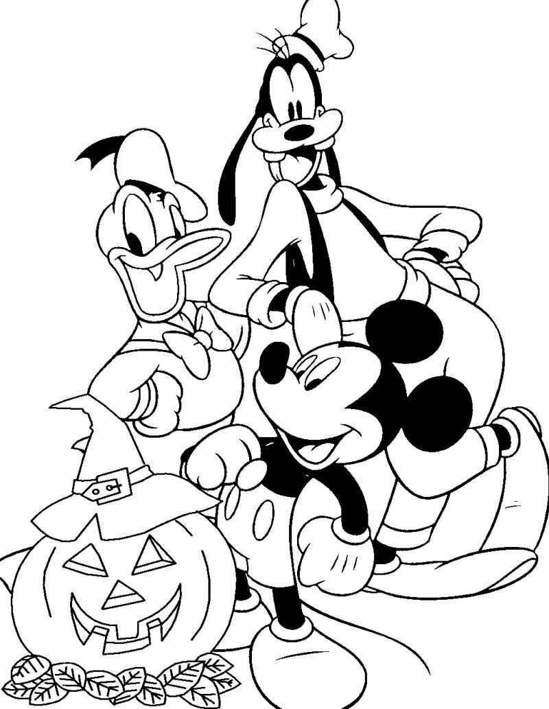 Dibujos de Halloween Disney para colorear e imprimir