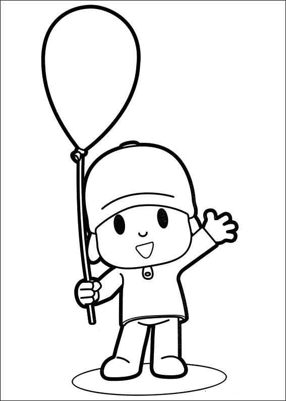 Dibujos de Pocoyo para colorear e imprimir, Pocoyó para 