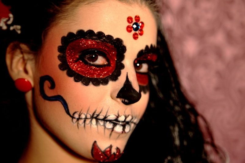 Ideas para maquillarse como la Catrina o Calavera Mexicana, Sugar Skull