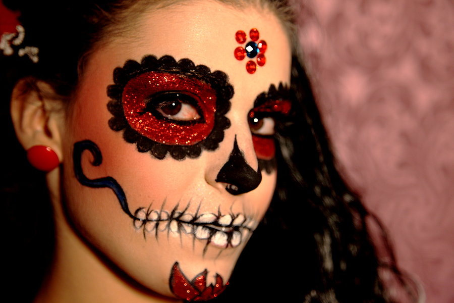 Ideas para maquillarse como la Catrina o Calavera Mexicana, Sugar Skull