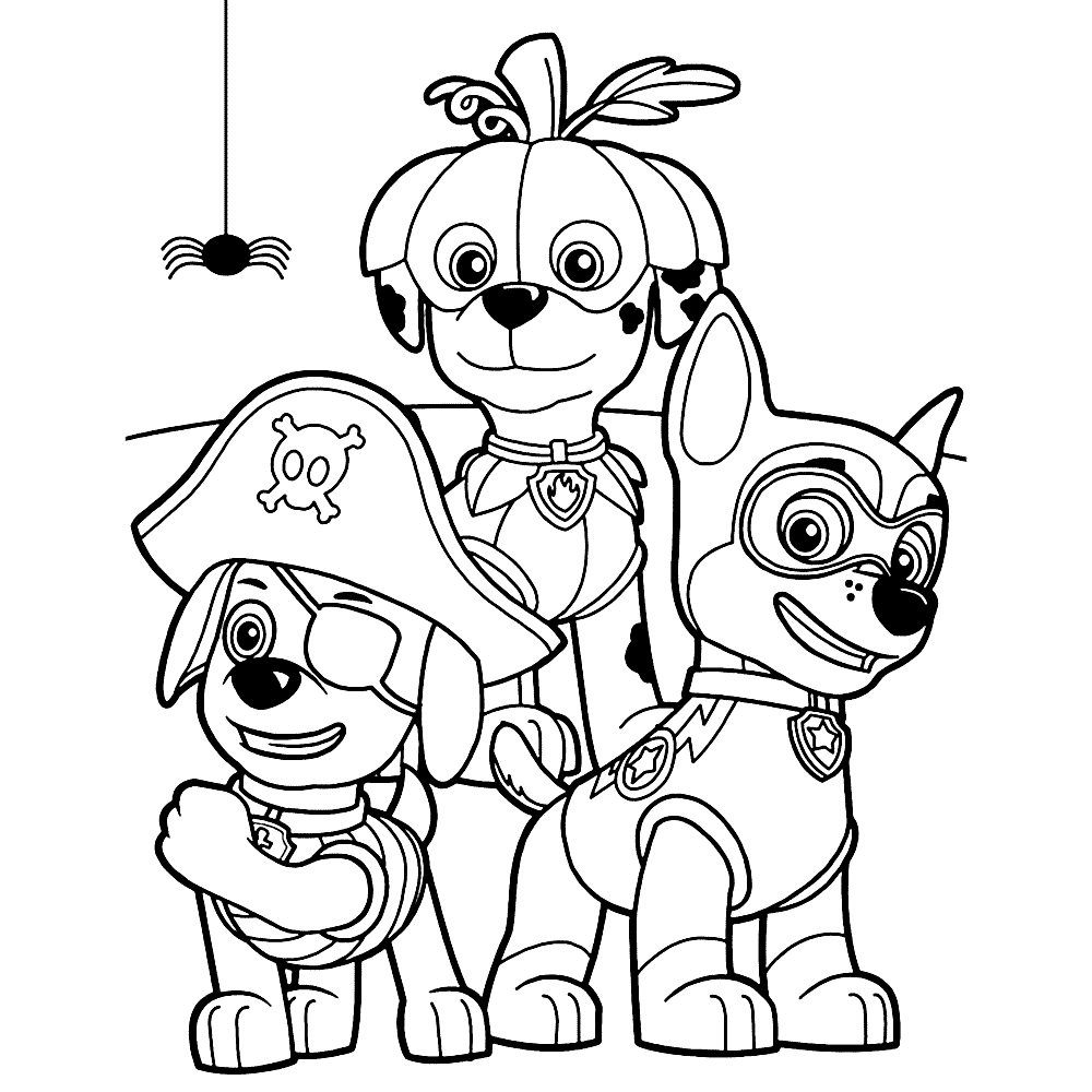 Dibujos de La Patrulla Canina para colorear, Paw Patrol